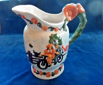 1930's Crown Devon Daisy Bell 'Bicycle Made For Two'  Jug • £28