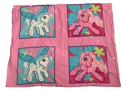 My Little Pony Fabric Quilt Blocks Pillow Panel Panels Quilt Top 42 X 32 Vintage • $19.99