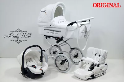 ISABELL Pram Baby Fashion 2in13in1 CARRYCOT + STROLLER + CAR SEAT + ISOFIX BASE • £489