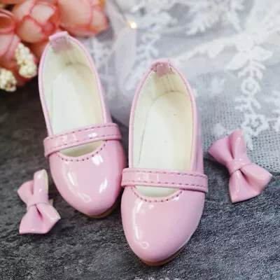 1/4MSD 1/3SD BJD Shoes Dollfie DREAM Removable Bow Deco White/Pink/Black/Red • $20.32