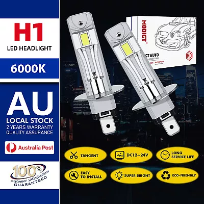 CANBUS 2X H1 LED Headlight Super Bright Bulbs Kit White 40000LM High/Low Beam • $49.87