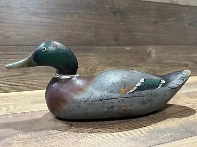 Antique Vintage Wood Duck Decoy **MASON** Mallard Drake --- Challenge • $599