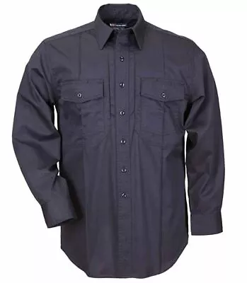 5.11 Tactical Cotton Twill Station Non-NFPA Class-A Shirt 46123 - Navy  Large • $28.99
