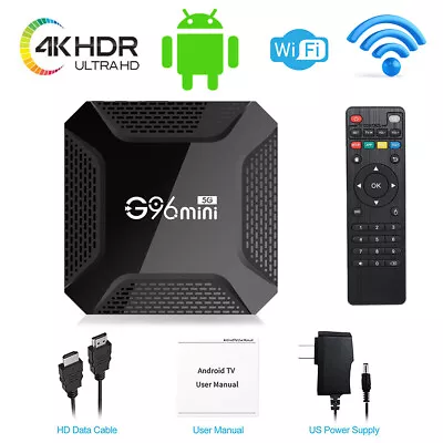 4K 2.4G Ultra HD 64Bit Wifi Android 13 Quad Core Smart TV Box Media Player 2+16G • $23.89