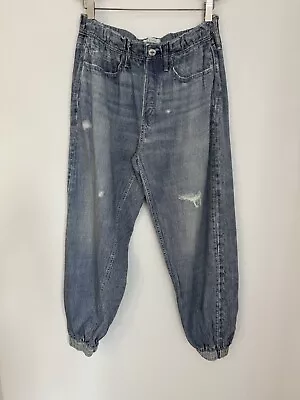 EUC $225 Rag & Bone Miramar Trompe L'Oeil Cotton Jogger Sweats Acid Oasis Sz Med • $105.09