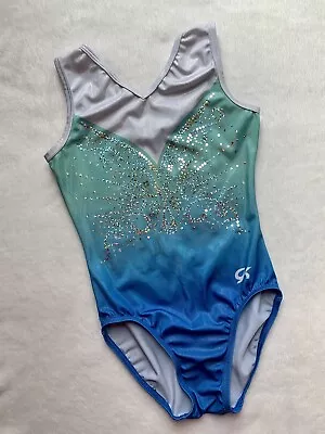 $52.50 • Buy GK ELITE Gymnastics Leotard DREAMLIGHT Fade SEA SPARKLE Sequin BLING Ombre  AS