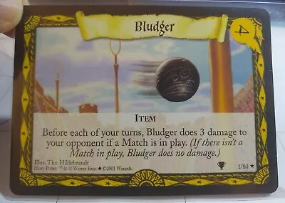 Harry Potter Trading Card Game TCG CCG. Bludger. Rare Item Card #1/80 • $5