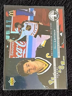 1993-94 Upper Deck First Team Mcdonald's Mario Lemieux Penguins • $1