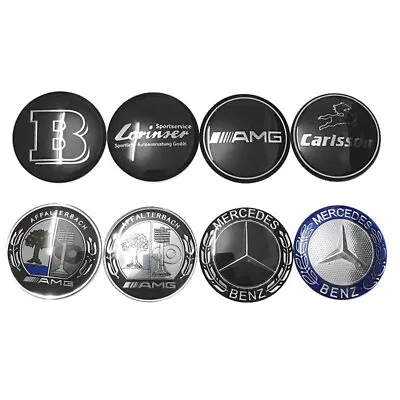 2024 AMG Steering Wheel Sticker Aluminum Emblem 52mm Badge For Mercedes Benz • $16.87