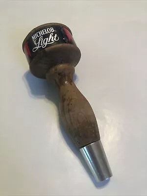 Vintage Michelob Light Beer 6 1/2  Wooden Tap Handle FREE SHIPPING! • $19