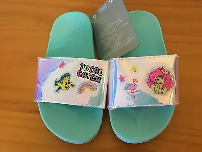 NWT Disney Store Ariel Slides Sandals Shoes Girls Little Mermaid Many Sizes • $7.99