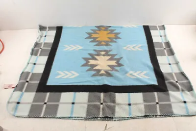 Vintage Labre Indian School Montana Polyester Blanket 58 X 38 • $19