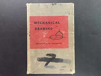 Vintage Mechanical Drawing By French/Svenson 5Th Edition 1948  • $5