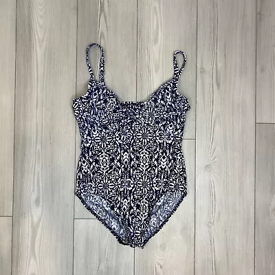 Miraclesuit Womens Blue Majorca Blue Love Knot Underwire One Piece Size 8 • $29.99