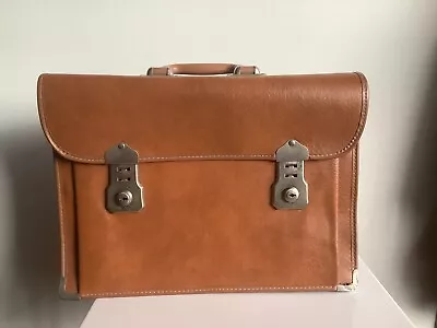 Vintage Brown Briefcase With Cheney Lock No Key • $80