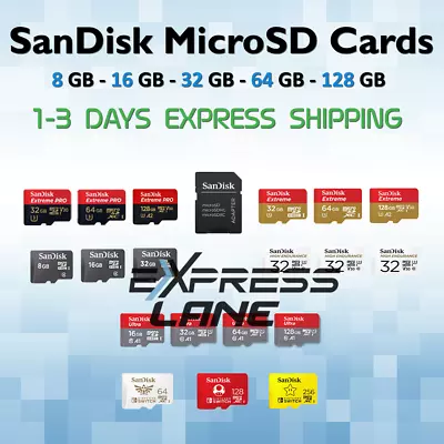 Sandisk Micro SD Card 8GB 16GB 32GB 64GB 128GB 256GB For Phone Drone Camera OEM • $18