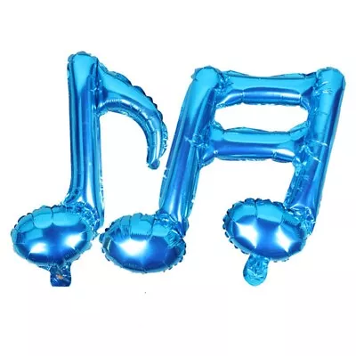 Musical Symbol Aluminum Film Balloon Blue Double Note + Single Note • $2.44