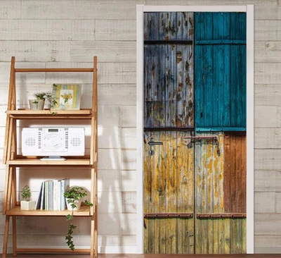 £130.42 • Buy 3D Color Board Door Wall Mural Photo Wall Sticker Decal Wall AJ WALLPAPER AU