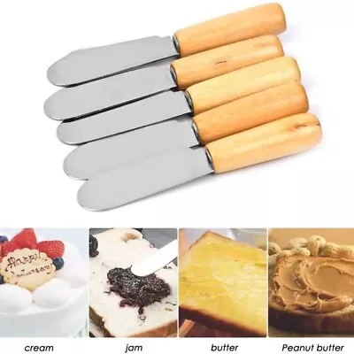 Mini Sandwich Spreader With Wooden Handle Knife Stainless Steel Spatula  • $7.99