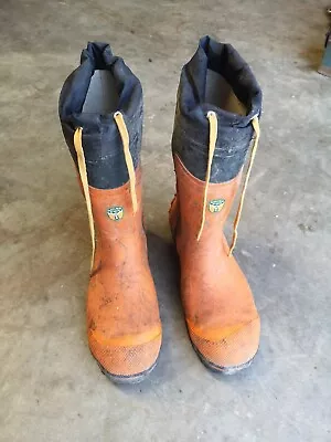 £35 • Buy Husqvarna Mens Size 11 Chainsaw Protection Wellies Boots