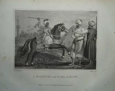 Antique Print Of A Mameluke And Turk Of Egypt By W.M Craig 1805 • $22.40