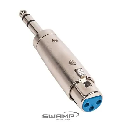 XLR FEMALE To STEREO TRS 6.35mm  1/4  MALE - Audio Adapter • $6.99