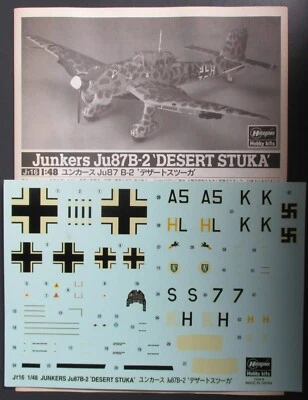 $9.99 • Buy Hasgegawa 1/48th Scale Junkers Ju87B-2 - Decals From Kit No. 09116