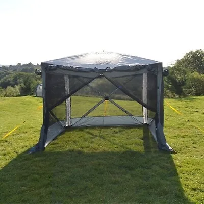 4 Sided Pop Up Screen House 2.4m X 2.4m Quick Pitch Zipped Sides + Weatherproof✅ • £249