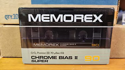 Memorex Chrome Bias II Super 90 Blank Audio Cassette Tape - Made In Ireland • $29.99