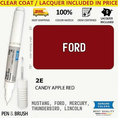 $14.99 • Buy 2E Touch Up Paint For Ford Red MUSTANG FORD MERCURY THUNDERBIRD LINCOLN D T 2008