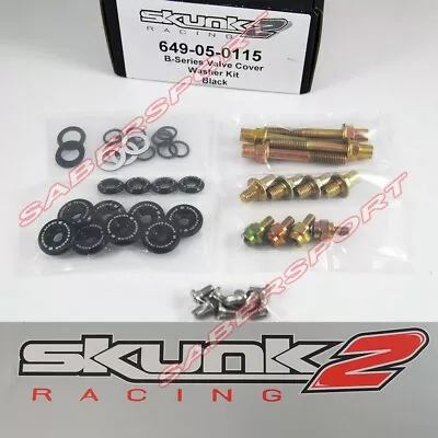 Skunk2 Black Low Profile Valve Cover Hardware Kits For Honda B-Series VTEC • $66.14