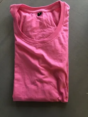 £4.90 • Buy Ladies Plain T-Shirts Cotton Women Crew Neck Coloured T-Shirt Printable Offers ✅