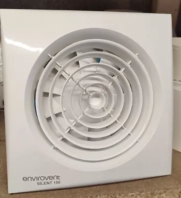 EnviroVent Silent 150 Ultra Quiet Kitchen And Utility Extractor Fan - White 230V • £50