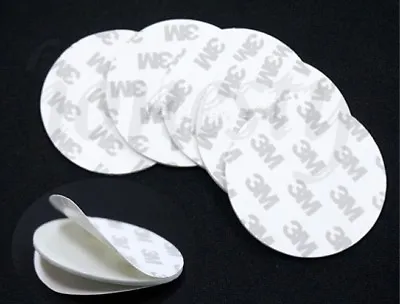 £2.94 • Buy 3 X 50mm Round Smoke Alarm Self Adhesive Pads Mounting Double Sided Sticky Pad 