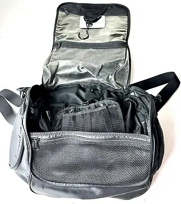 LL Bean Personal Hanging Organizer Toiletry Travel Bag Black Great Condition • $24.99