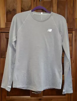 $2 • Buy New Balance Running Long Sleeve Pullover Shirt Top  Beige Women Sz Medium