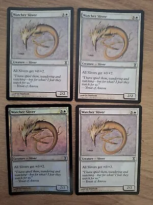 4 X Watcher Sliver 1 FOIL - Time Spiral - Magic The Gathering Playset MTG Cards • £3.99