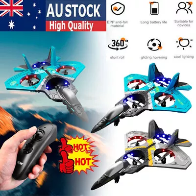 V17 Jet Fighter Stunt RC Airplane Remote Control Spin Plane Glider Model SK • $44.95