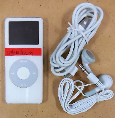 Apple IPod Nano 1st Generation A1137 - 4GB - White MP3 Player - READ / Bundled • $12.74