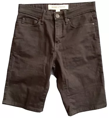 £3.75 • Buy New Look Black 98% Cotton / 2% Elastane Skinny Stretch Shorts 30r