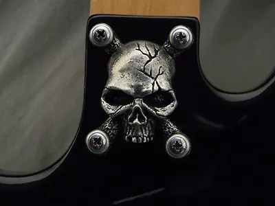 $39.95 • Buy SKULL NECK PLATE COVER FOR BC RICH WARLOCK WARBEAST GUITAR Custom Solid Metal 
