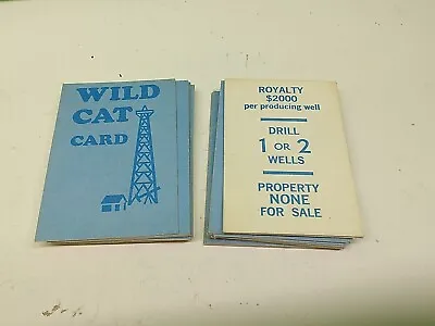 King Oil 1974 Milton Bradley Board Game Wild Cat Cards Only Original 31 Total  • £8.45