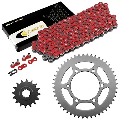 Red Drive Chain And Sprocket Kit For Yamaha R6 YZF-R6 2003 2004 2005 • $42.01