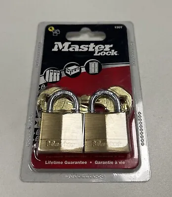 Master Lock 2pack Padlock With 2 Keys 30mm • £7.99