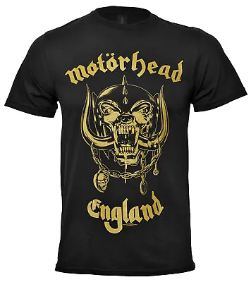 Motorhead T Shirt England Official Classic Warpig Gold Logo S-2XL New • $20.09