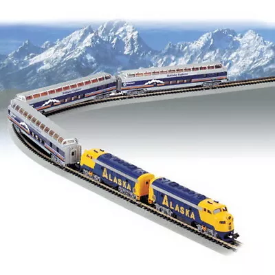 Bachmann 24010 N Scale Alaska McKinley Explorer Diesel Starter Train Set MT/Box • $296.43