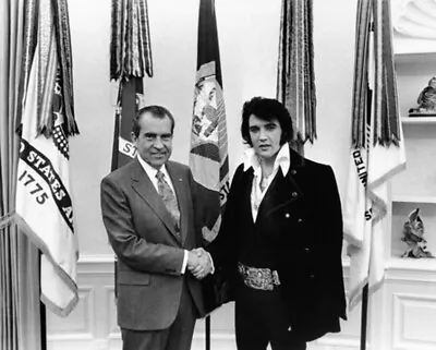 Elvis Presley Meets President Richard Nixon December 21 1970 Poster • $36.50