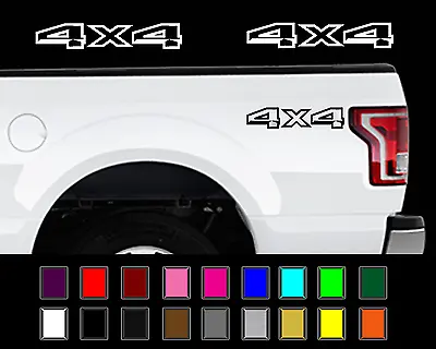 $14.40 • Buy 4x4 Decal Set Fits: 2015 - 2017 Ford F-150 Truck Bed Side Vinyl Stickers