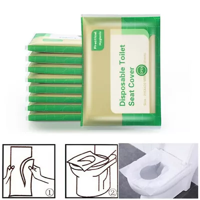£4.89 • Buy Disposable Toilet Seat Covers Hygienic Flushable Pocket Size| 50 PCS | UK