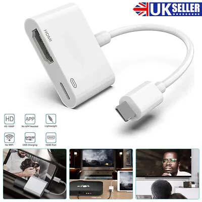 4K To HDMI Digital Cable Adapter For IPad /iPhone X 7 8 Plus 11 12 IPad To TV / • £6.98